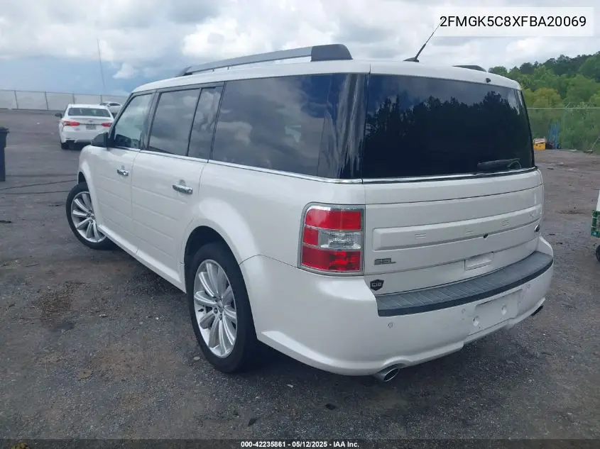 2015 Ford Flex Sel VIN: 2FMGK5C8XFBA20069 Lot: 42235861