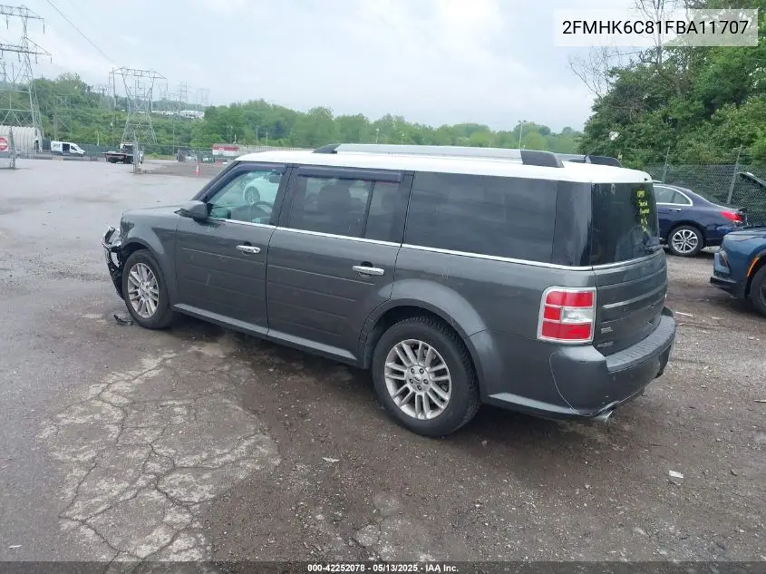 2015 Ford Flex Sel VIN: 2FMHK6C81FBA11707 Lot: 42252078