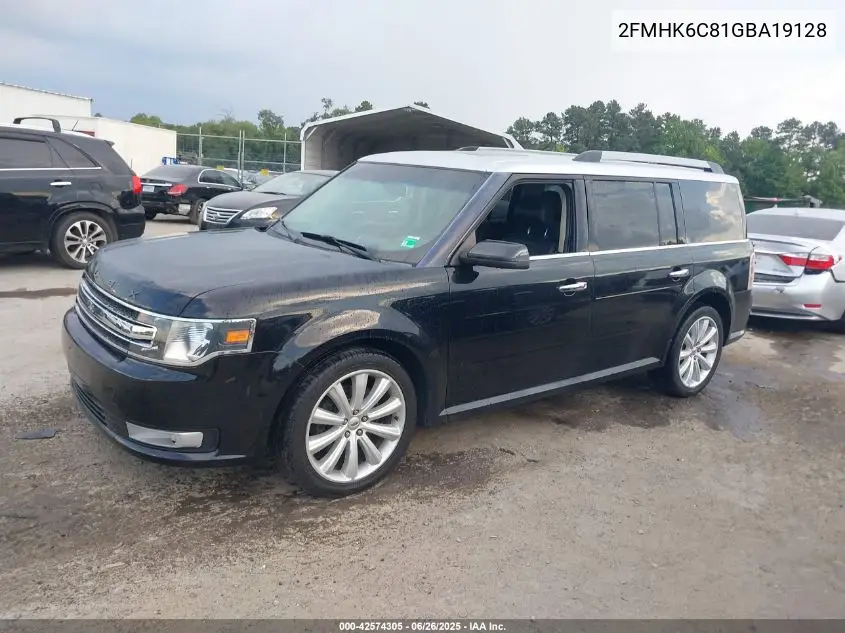 2016 Ford Flex Sel VIN: 2FMHK6C81GBA19128 Lot: 42574305