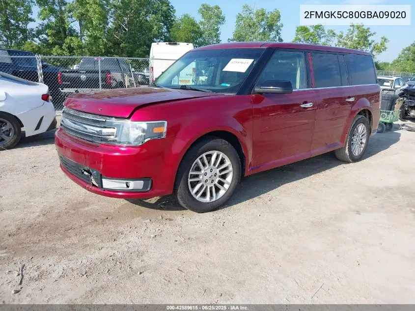 2016 Ford Flex Sel VIN: 2FMGK5C80GBA09020 Lot: 42589615