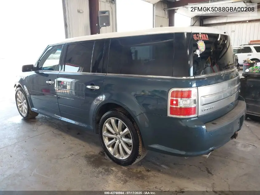 2016 Ford Flex Limited VIN: 2FMGK5D88GBA00208 Lot: 42760564