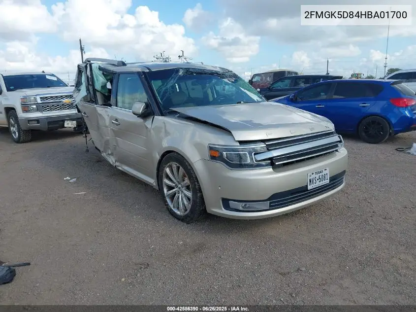 2017 Ford Flex Limited VIN: 2FMGK5D84HBA01700 Lot: 42586390