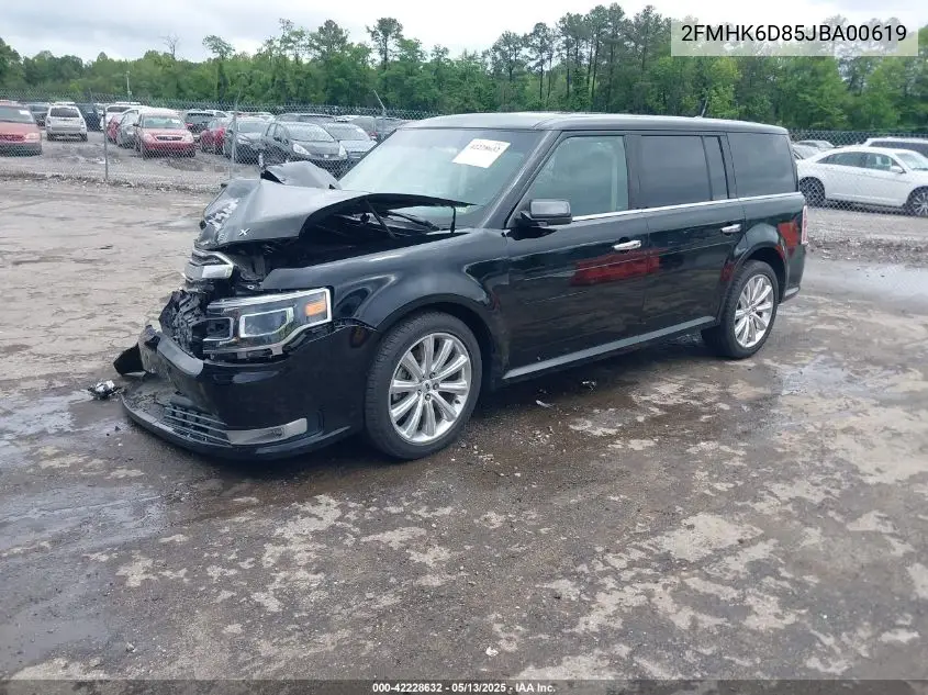 2018 Ford Flex Limited VIN: 2FMHK6D85JBA00619 Lot: 42228632
