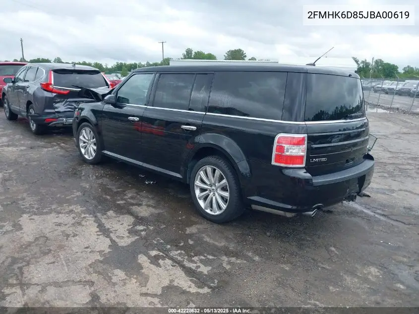 2018 Ford Flex Limited VIN: 2FMHK6D85JBA00619 Lot: 42228632
