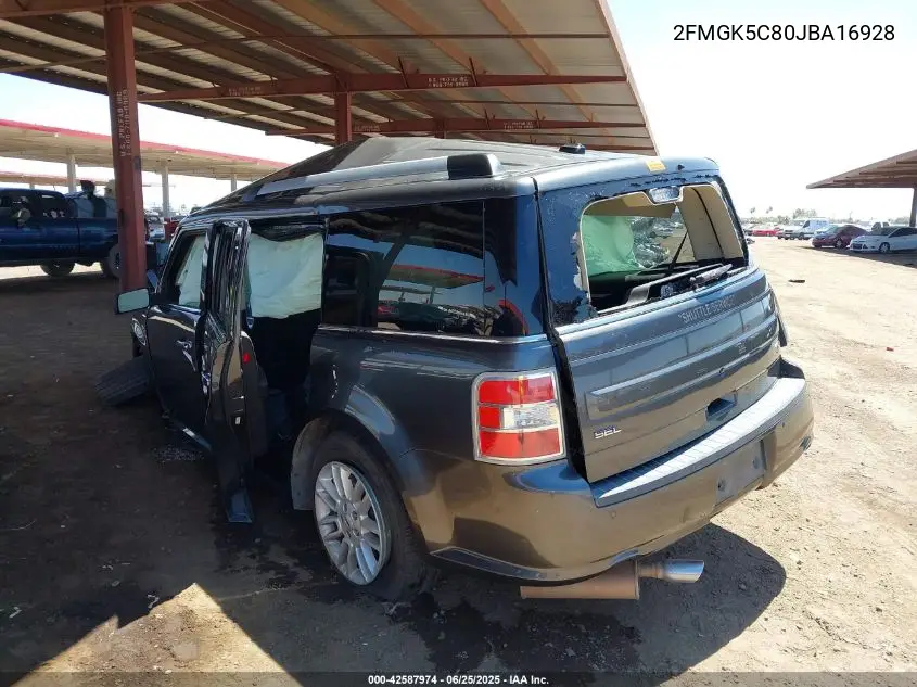 2018 Ford Flex Sel VIN: 2FMGK5C80JBA16928 Lot: 42587974