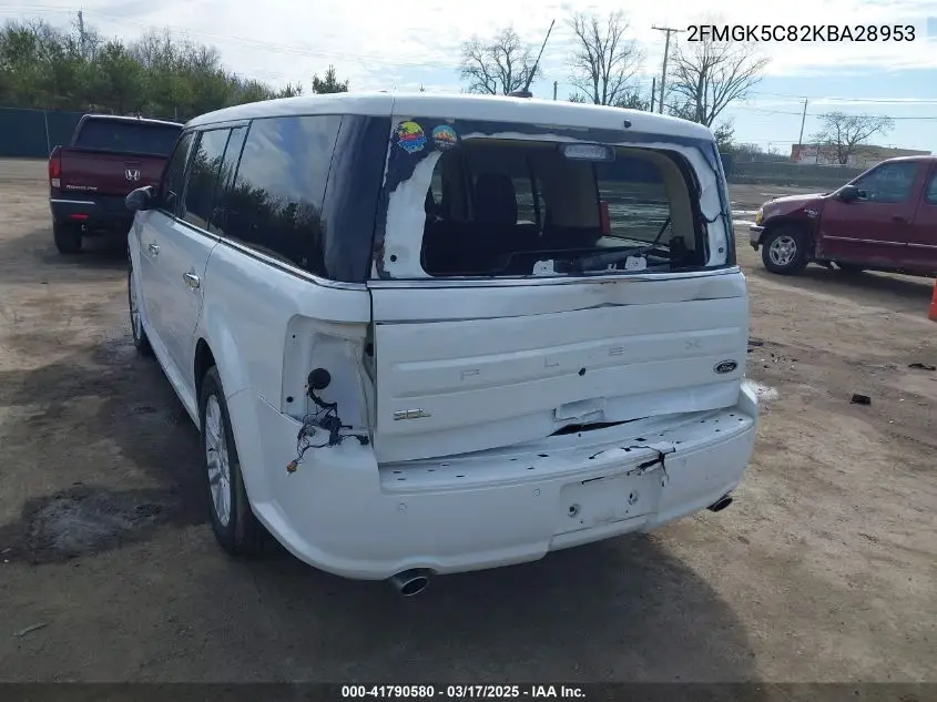 2019 Ford Flex Sel VIN: 2FMGK5C82KBA28953 Lot: 41790580