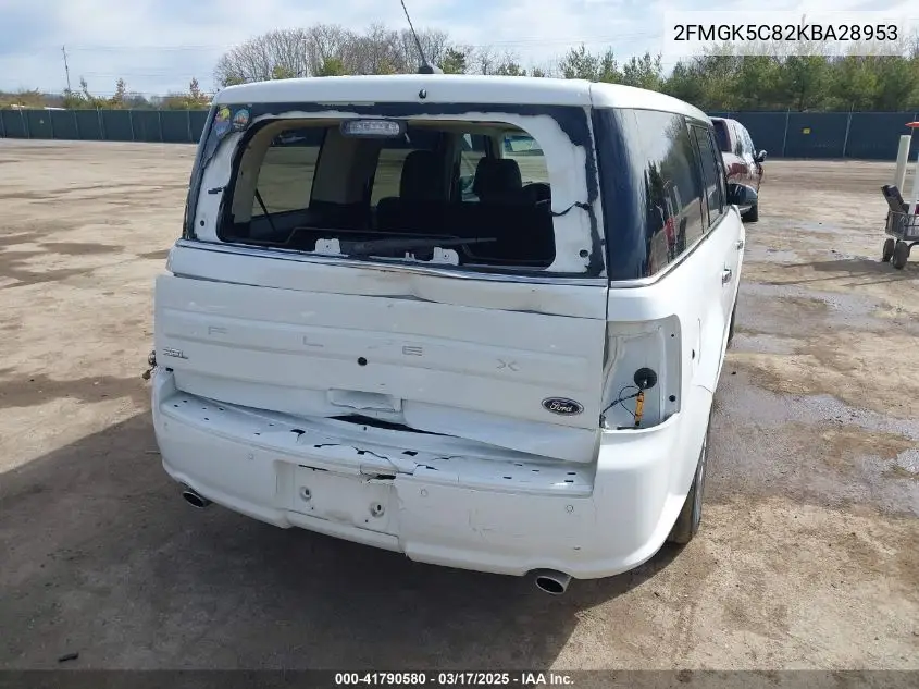 2019 Ford Flex Sel VIN: 2FMGK5C82KBA28953 Lot: 41790580