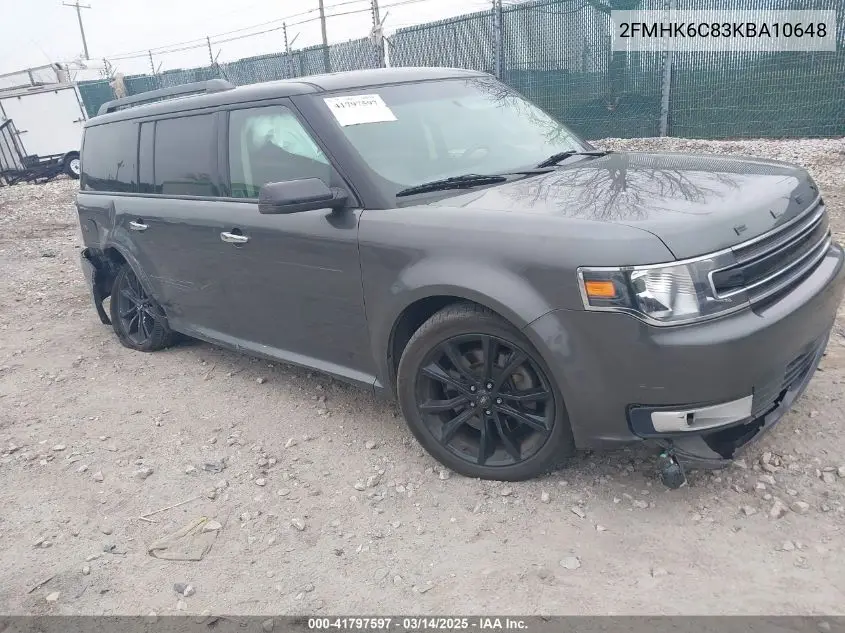 2019 Ford Flex Sel VIN: 2FMHK6C83KBA10648 Lot: 41797597