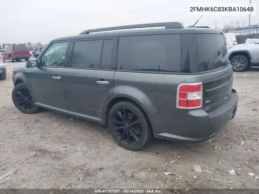2019 Ford Flex Sel VIN: 2FMHK6C83KBA10648 Lot: 41797597