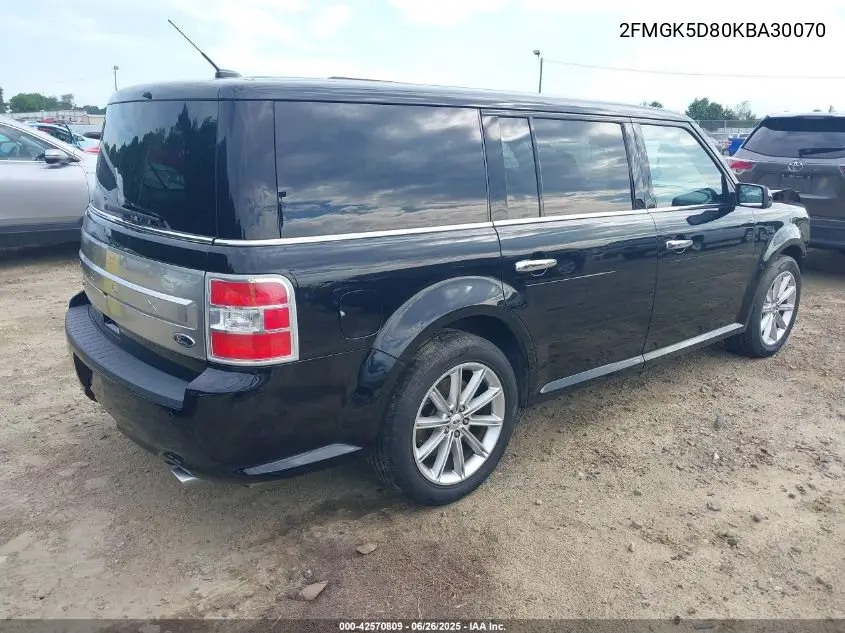 2019 Ford Flex Limited VIN: 2FMGK5D80KBA30070 Lot: 42570809