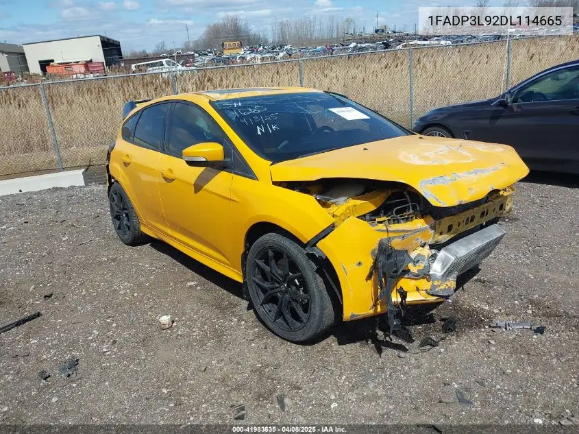 2013 Ford Focus St VIN: 1FADP3L92DL114665 Lot: 41983635