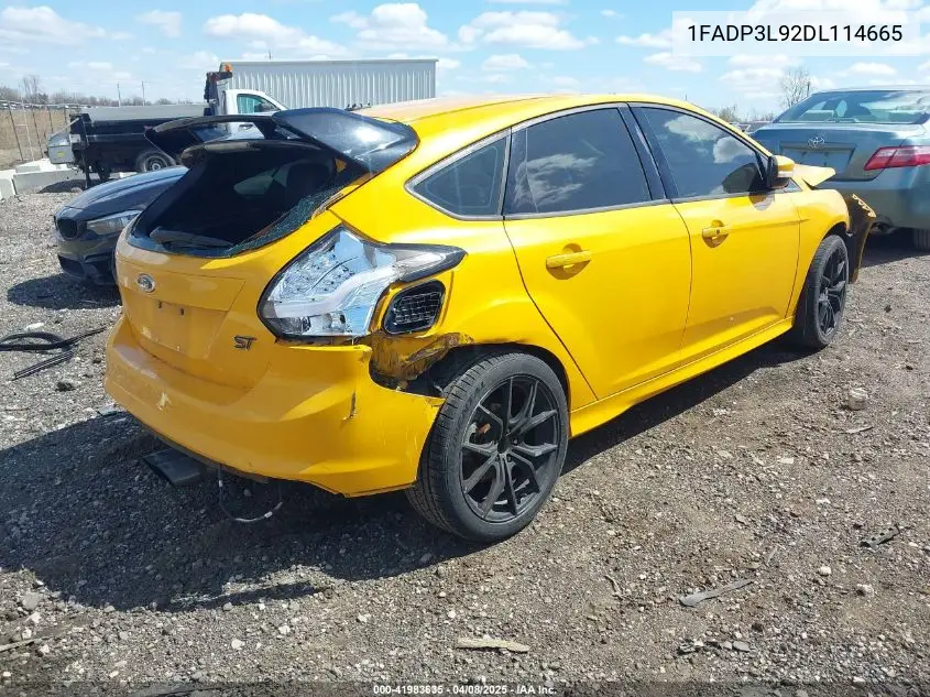 2013 Ford Focus St VIN: 1FADP3L92DL114665 Lot: 41983635