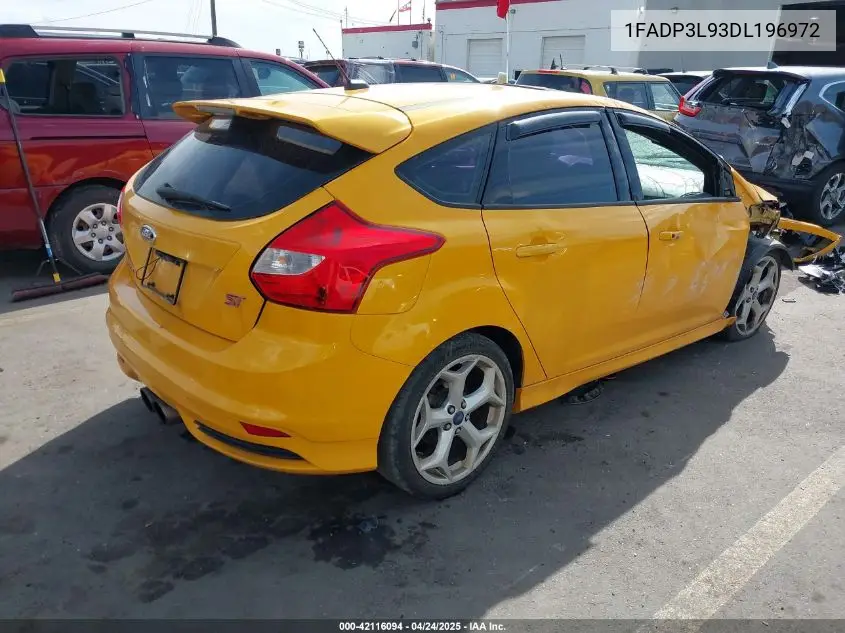 2013 Ford Focus St VIN: 1FADP3L93DL196972 Lot: 42116094