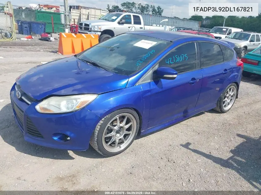 2013 Ford Focus St VIN: 1FADP3L92DL167821 Lot: 42151075