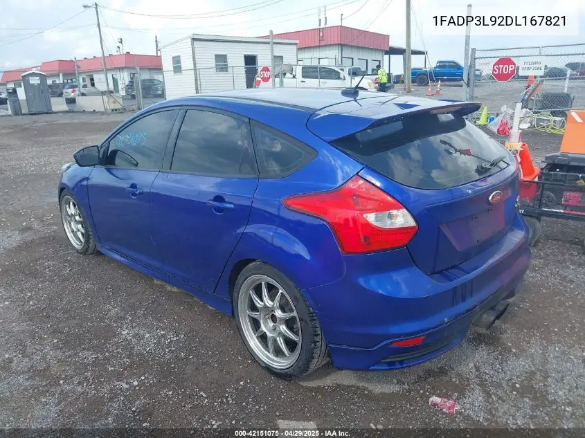 2013 Ford Focus St VIN: 1FADP3L92DL167821 Lot: 42151075