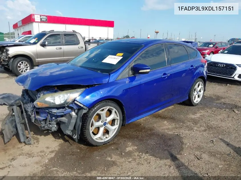 2013 Ford Focus St VIN: 1FADP3L9XDL157151 Lot: 42618047