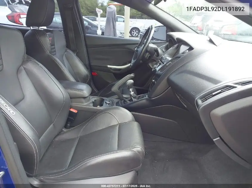 2013 Ford Focus St VIN: 1FADP3L92DL191892 Lot: 42757211