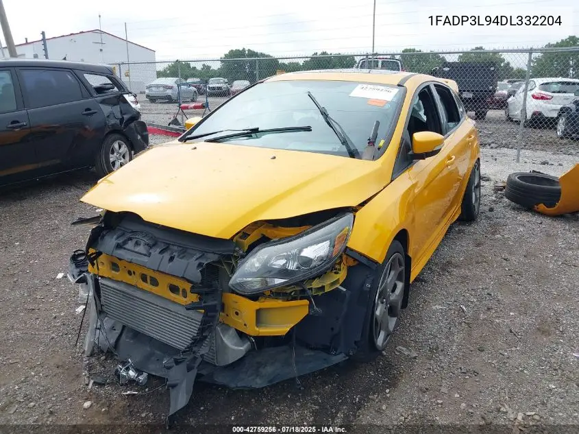 2013 Ford Focus St VIN: 1FADP3L94DL332204 Lot: 42759256