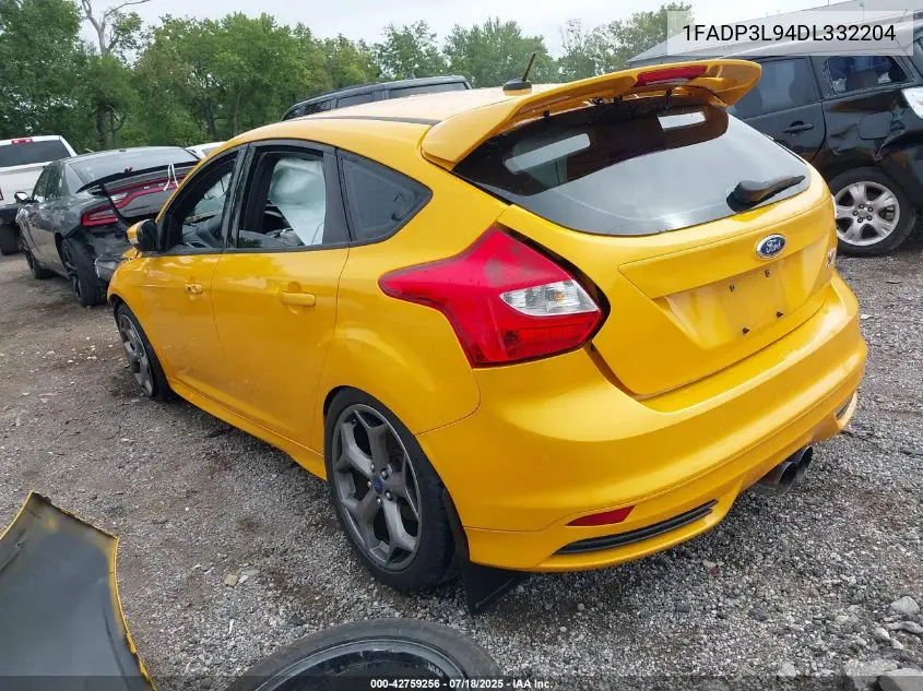 2013 Ford Focus St VIN: 1FADP3L94DL332204 Lot: 42759256