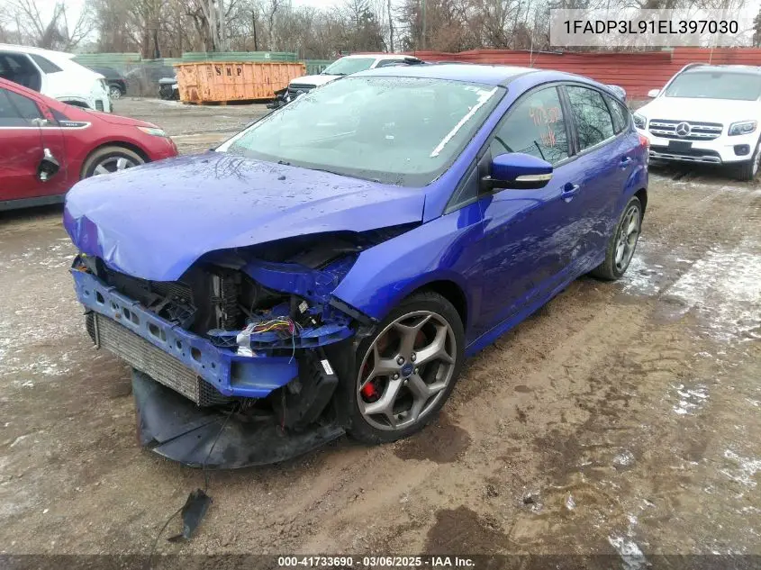 2014 Ford Focus St VIN: 1FADP3L91EL397030 Lot: 41733690