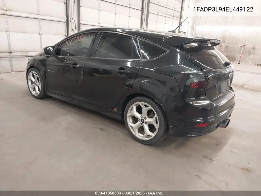 2014 Ford Focus St VIN: 1FADP3L94EL449122 Lot: 41858883