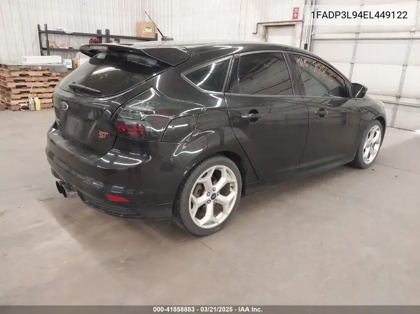 2014 Ford Focus St VIN: 1FADP3L94EL449122 Lot: 41858883