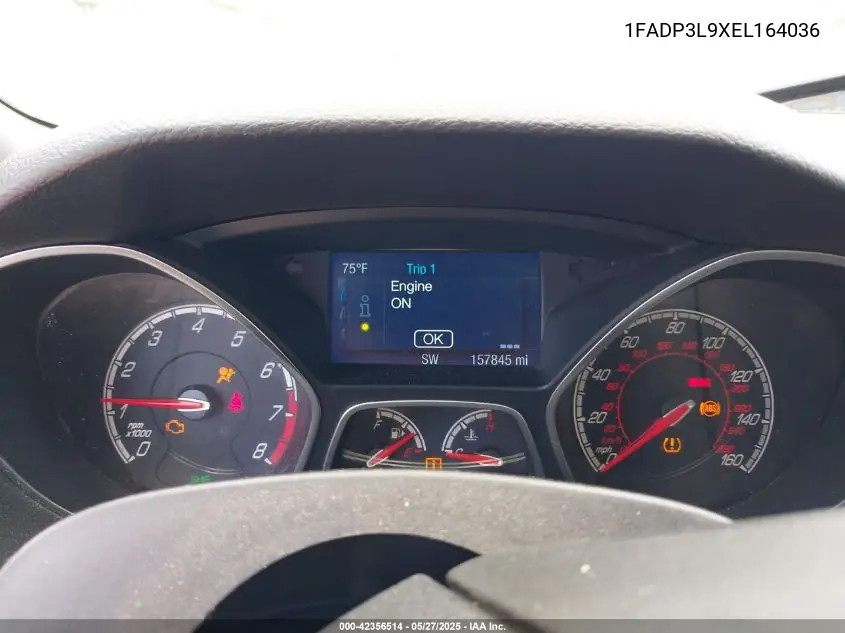 2014 Ford Focus St VIN: 1FADP3L9XEL164036 Lot: 42356514