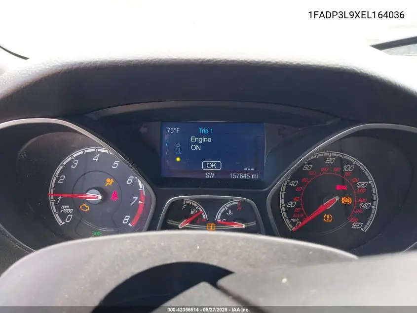 2014 Ford Focus St VIN: 1FADP3L9XEL164036 Lot: 42356514