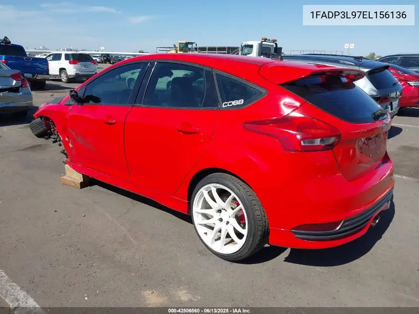 2014 Ford Focus St VIN: 1FADP3L97EL156136 Lot: 42506560