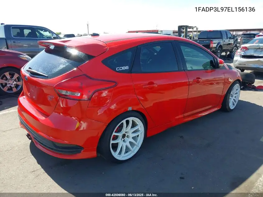 2014 Ford Focus St VIN: 1FADP3L97EL156136 Lot: 42506560