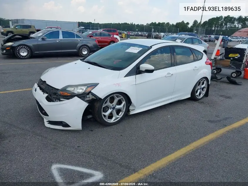 2014 Ford Focus St VIN: 1FADP3L93EL189635 Lot: 42662849