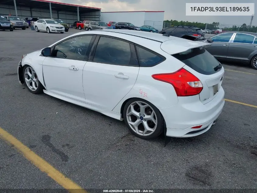 2014 Ford Focus St VIN: 1FADP3L93EL189635 Lot: 42662849