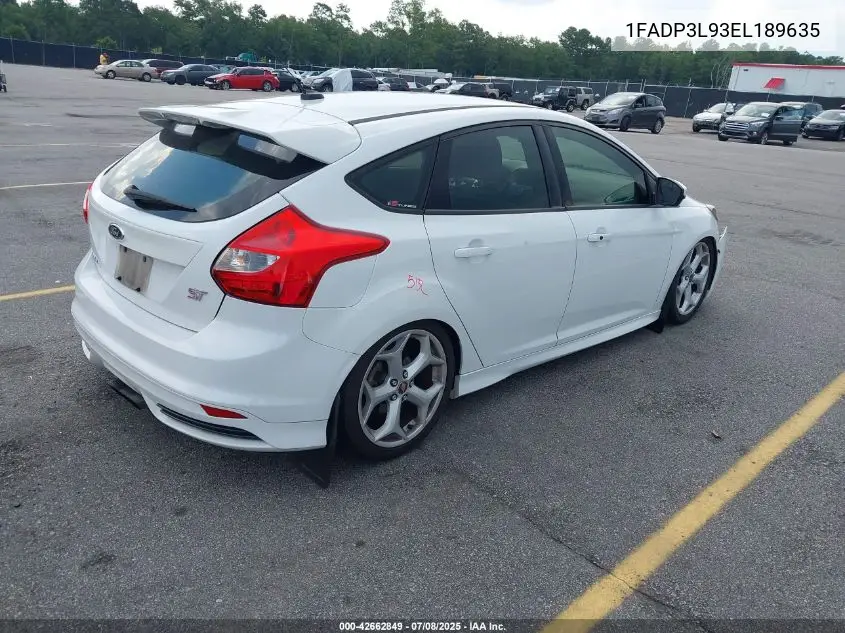 2014 Ford Focus St VIN: 1FADP3L93EL189635 Lot: 42662849