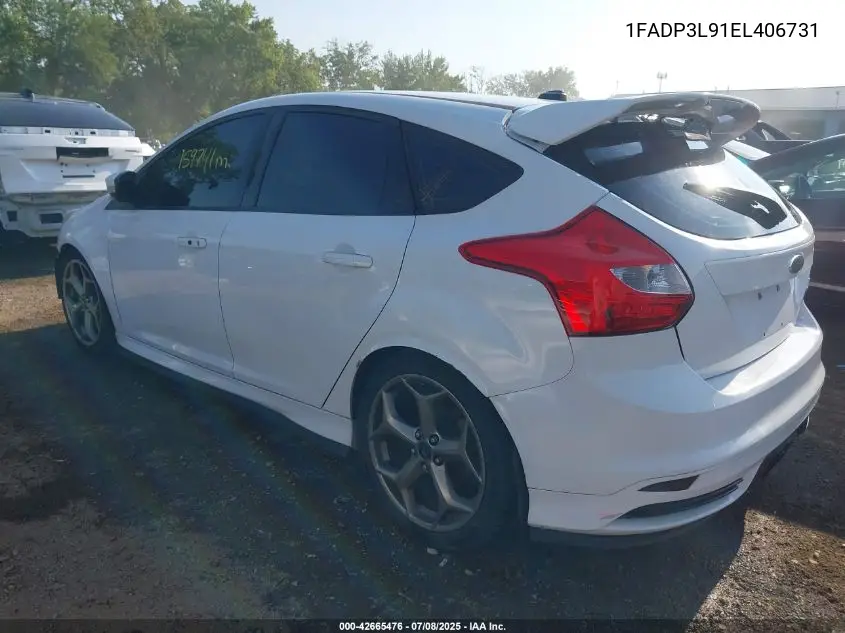 2014 Ford Focus St VIN: 1FADP3L91EL406731 Lot: 42665476