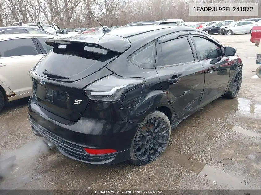 2015 Ford Focus St VIN: 1FADP3L92FL241872 Lot: 41479027
