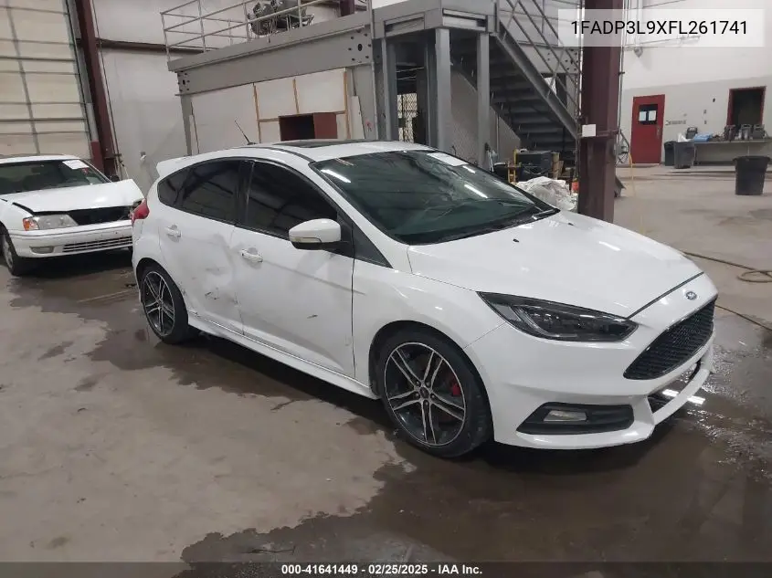 2015 Ford Focus St VIN: 1FADP3L9XFL261741 Lot: 41641449