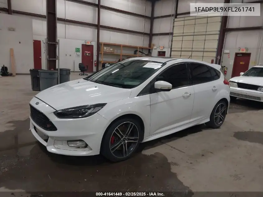 2015 Ford Focus St VIN: 1FADP3L9XFL261741 Lot: 41641449