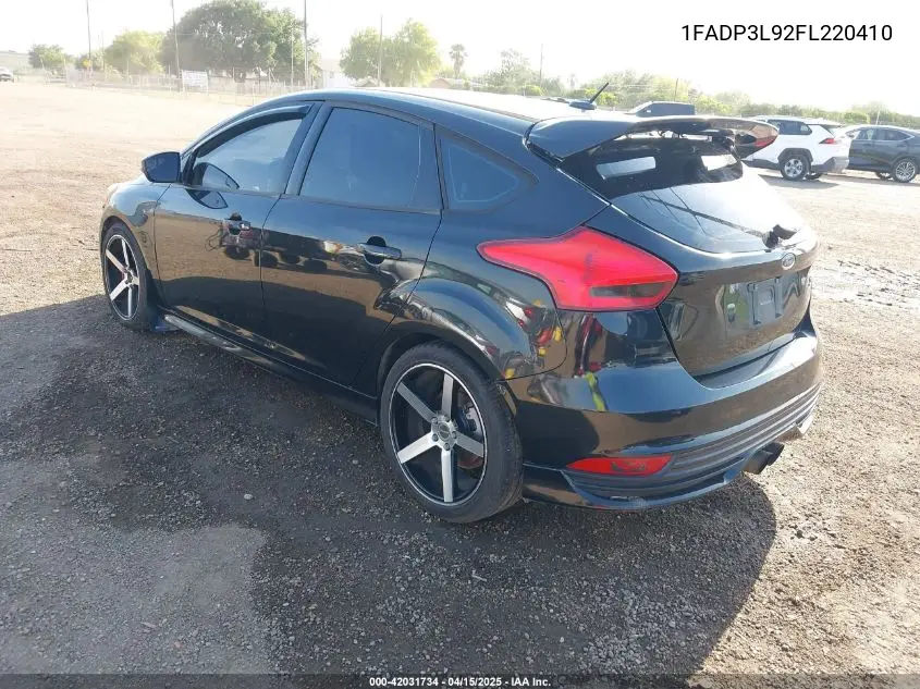 2015 Ford Focus St VIN: 1FADP3L92FL220410 Lot: 42031734