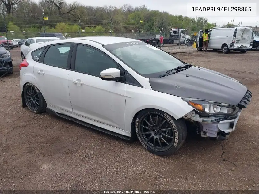 2015 Ford Focus St VIN: 1FADP3L94FL298865 Lot: 42171917