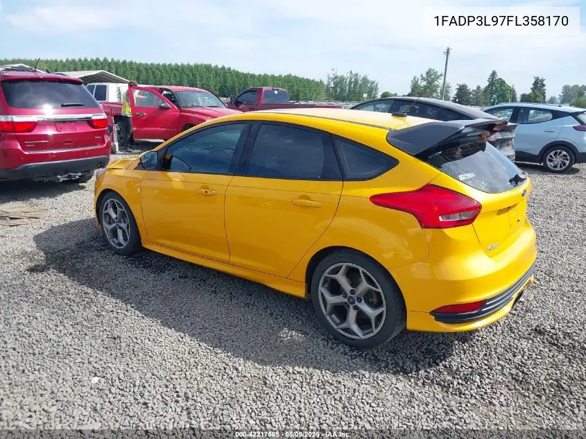 2015 Ford Focus St VIN: 1FADP3L97FL358170 Lot: 42217585