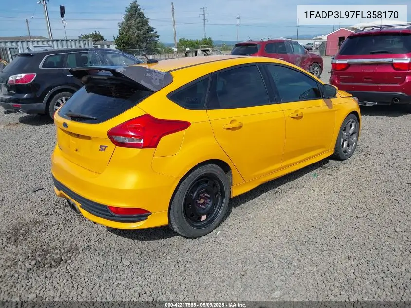 2015 Ford Focus St VIN: 1FADP3L97FL358170 Lot: 42217585
