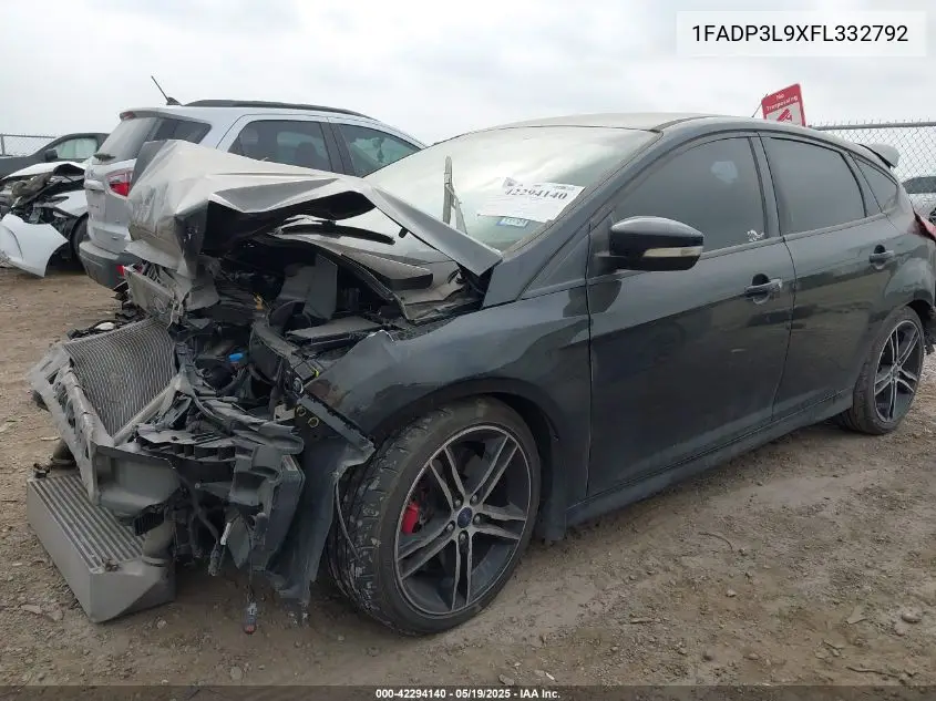 2015 Ford Focus St VIN: 1FADP3L9XFL332792 Lot: 42294140