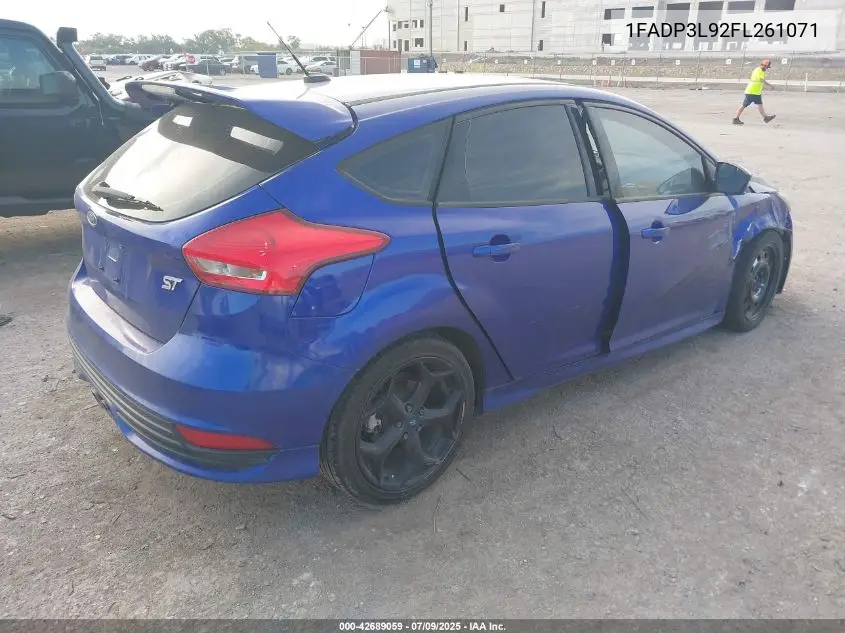2015 Ford Focus St VIN: 1FADP3L92FL261071 Lot: 42689059