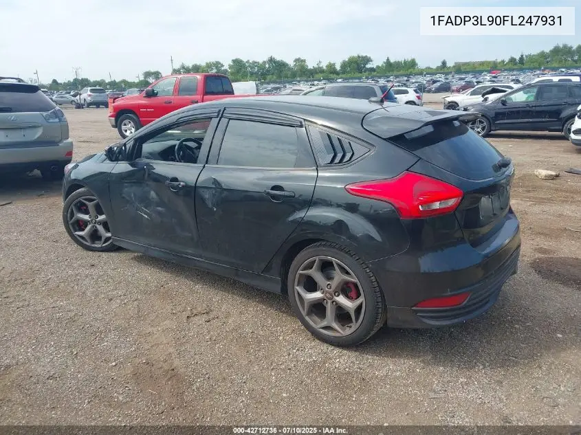 2015 Ford Focus St VIN: 1FADP3L90FL247931 Lot: 42712736