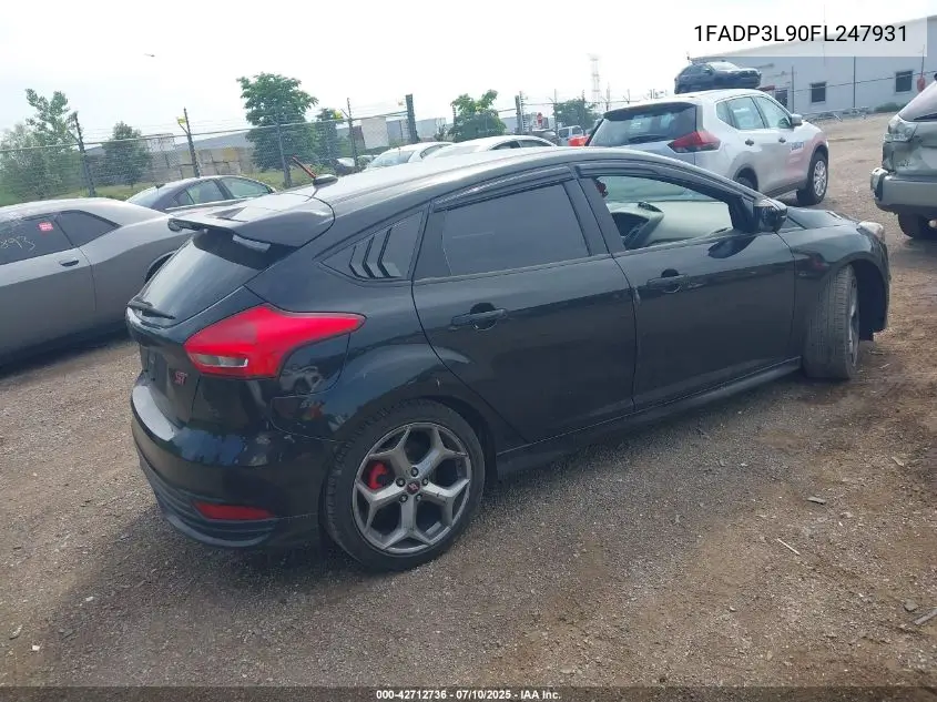 2015 Ford Focus St VIN: 1FADP3L90FL247931 Lot: 42712736