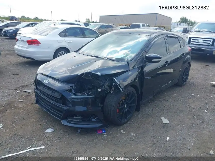 2016 Ford Focus St St VIN: 1FADP3L98GL312882 Lot: 12355895