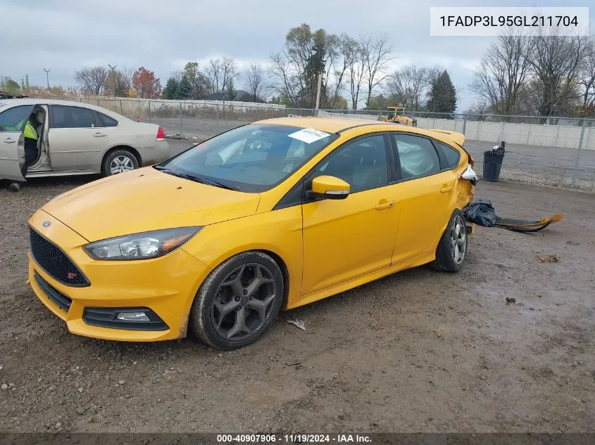 2016 Ford Focus St VIN: 1FADP3L95GL211704 Lot: 40907906