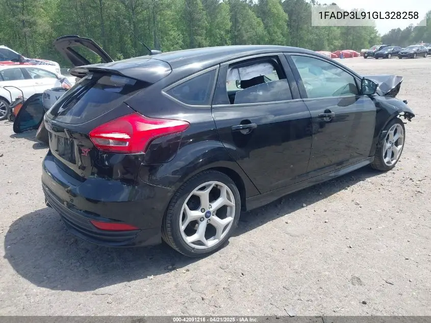 2016 Ford Focus St VIN: 1FADP3L91GL328258 Lot: 42091216