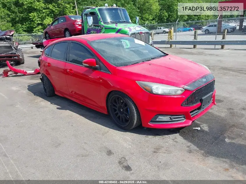 2016 Ford Focus St VIN: 1FADP3L98GL357272 Lot: 42160453