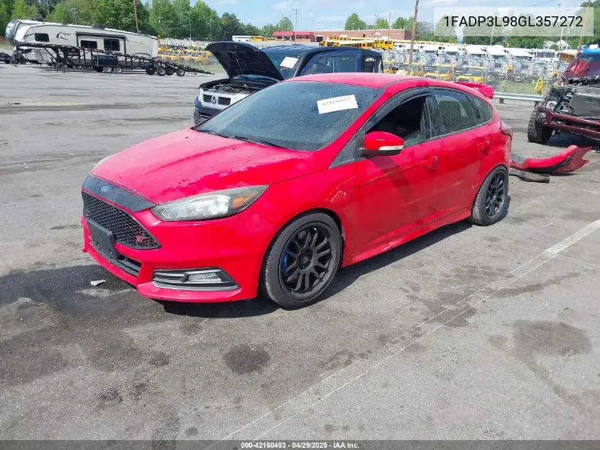 2016 Ford Focus St VIN: 1FADP3L98GL357272 Lot: 42160453